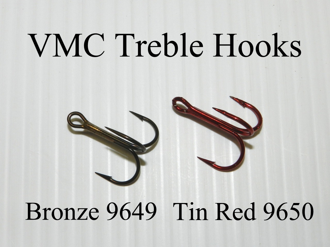 VMC 9649 Round Bend Treble Hook Size 8 Jagged Tooth Tackle